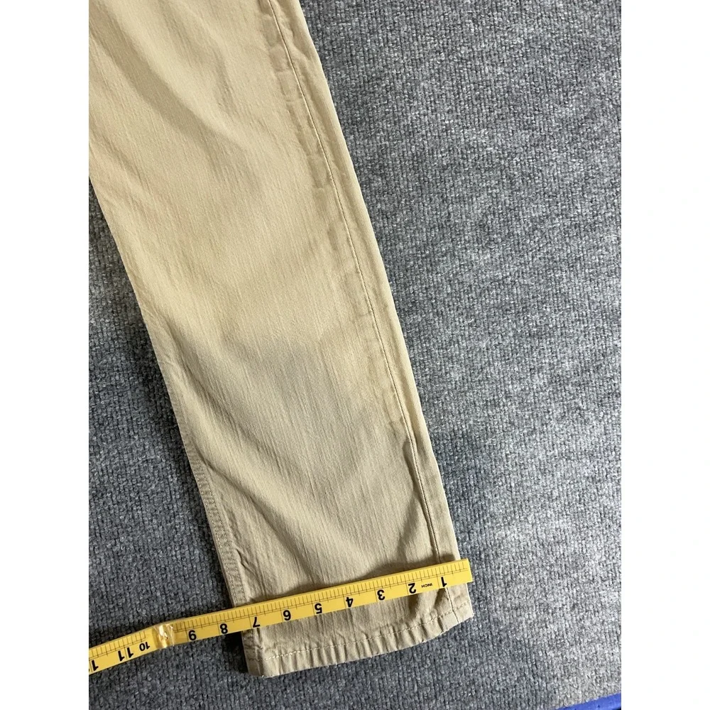 Levi's 513 Slim Straight Jeans Mens 34x32 Khaki Tan Denim Pants Modern Fit Casua